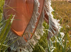 Fringe Boho Shawl / Dusty Pink