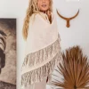 Fringe Boho Shawl / Off White