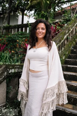 Fringe Boho Shawl / Off White