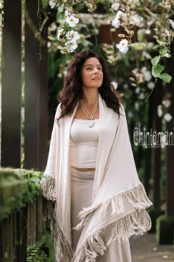 Fringe Boho Shawl / Off White