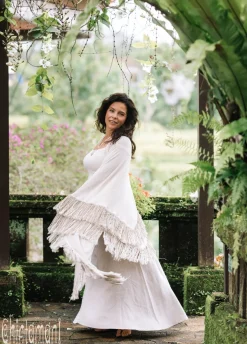 Fringe Boho Shawl / Off White