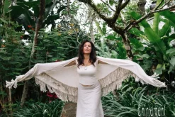 Fringe Boho Shawl / Off White