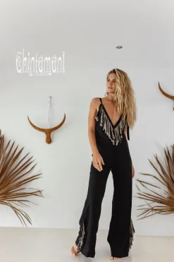 Fringed Jumpsuit / Black