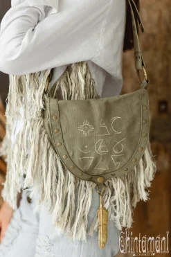 Fringy Banana Bag / Army Green