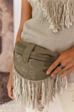 Fringy Banana Bag / Army Green