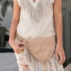 Fringy Banana Bag / Beige