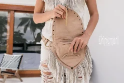 Fringy Banana Bag / Beige