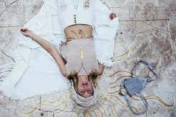 Fringy Crop Top / Beige