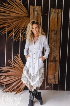 Fringy Tribal Boots / Black