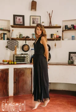 Goan Wrap Dress / Black