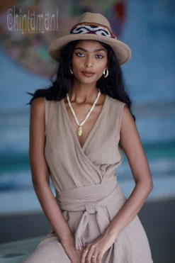 Goan Wrap Dress / Coffee