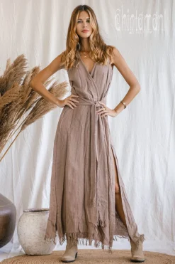 Goan Wrap Dress / Coffee