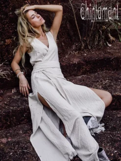 Goan Wrap Dress / Off White