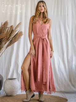 Goan Wrap Dress / Pink