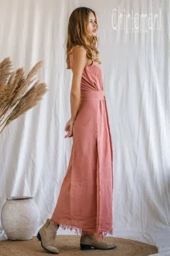 Goan Wrap Dress / Pink