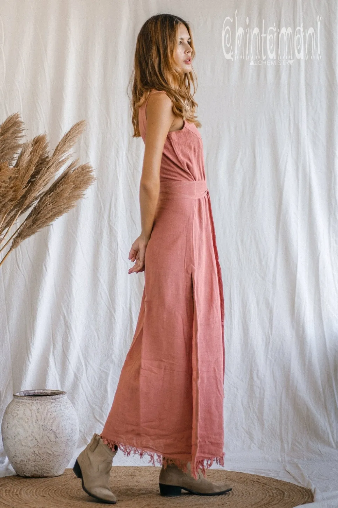 Goan Wrap Dress / Pink