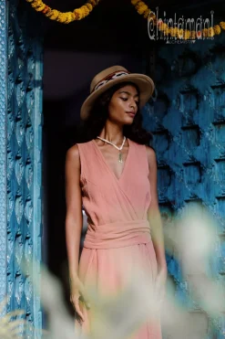 Goan Wrap Dress / Pink