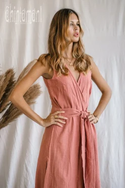 Goan Wrap Dress / Pink