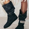 High Denim Boots / Black