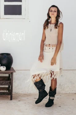 High Denim Boots / Black