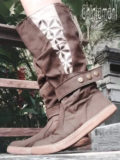 High Flower Boots / Brown