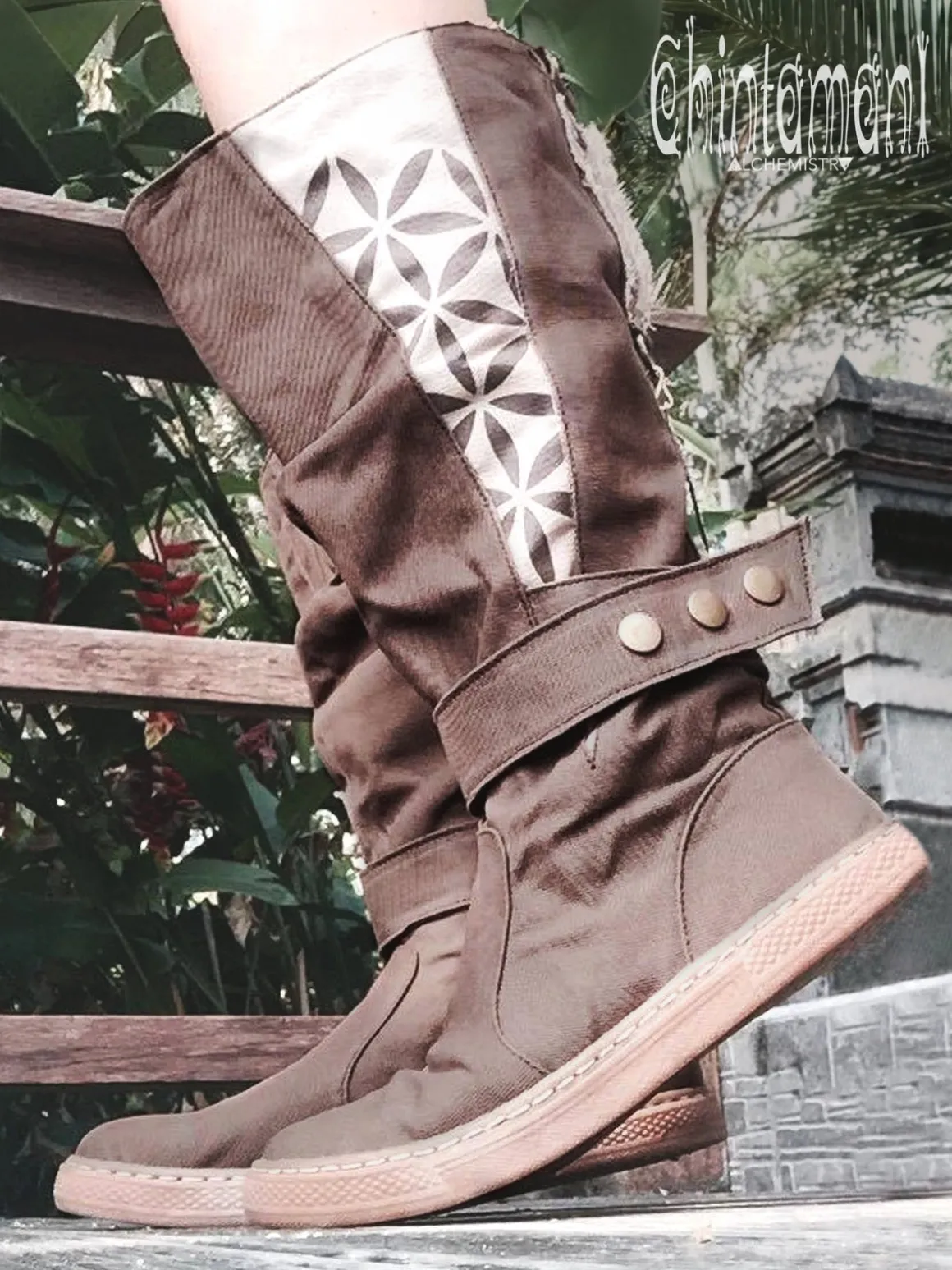 High Flower Boots / Brown