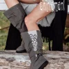 High Flower Boots / Grey