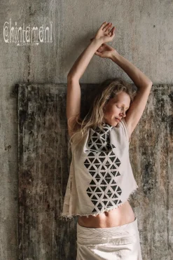 High Low Cotton Skirt / Off White