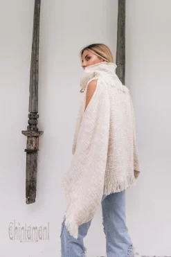 High Neck Cotton Jacket / Off White