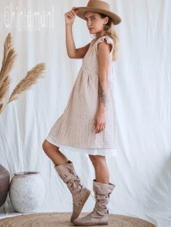 High Tribal Boots / Beige