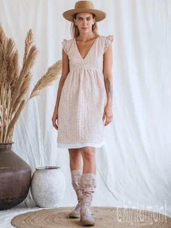 High Tribal Boots / Beige