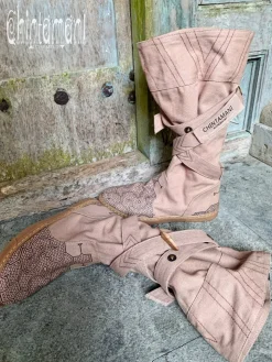High Tribal Boots / Beige