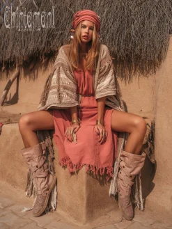 High Tribal Boots / Beige