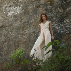 Hooded Shirt Dress / Off White