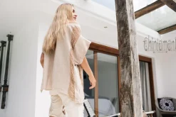 Linen & Silk Shirt / Beige