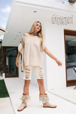 Linen & Silk Shirt / Beige