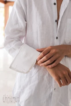 Linen & Silk Shirt / White