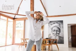 Linen & Silk Shirt / White