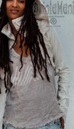 Linen Rayon Top / Grey