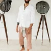 Linen Short Pants / Dusty Pink