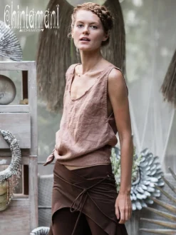 Linen Tank Top / Dusty Pink