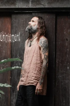 Linen Tank Top / Dusty Pink
