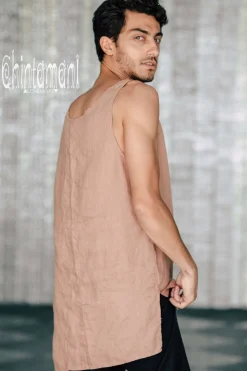 Linen Tank Top / Dusty Pink