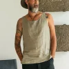 Linen Tank Top / Sage Green