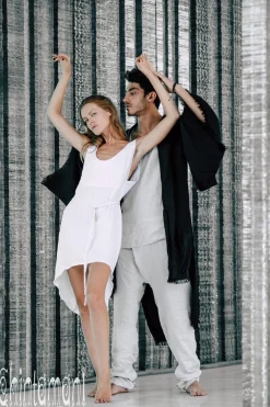 Linen Tunic Dress / White