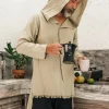 Long Hooded Shirt / Sage