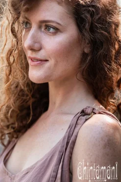 Long Linen Jumpsuit / Dusty Pink