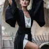 Long Linen Kimono / Black