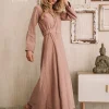 Maxi Kimono Dress / Dusty Rose