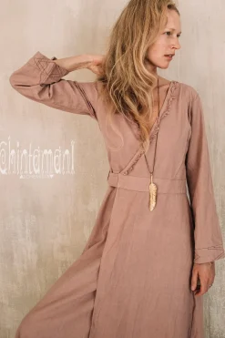 Maxi Kimono Dress / Dusty Rose